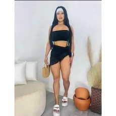 Saia Pareô Curta Saída Praia Envelope Babado Tendência Canga
