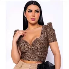 Cropped Feminino Manga Princesa Moda