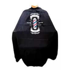 Capa De Corte Para Barbeiro/cabeleireiro Microfibra Cabelo Cor Preto Capa Micro Silk Barber Pole
