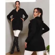 CASACO SOBRETUDO FEMININO ELEGANTE  CONFORTAVEL COM BOLSO M-G.