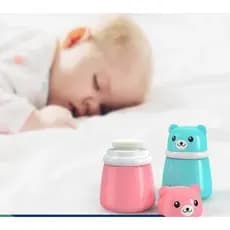 Urso Bebê Puff Caixa  paraTalco Powde Espinhoso Calor Armazenamento Recipiente Vazio