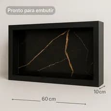 Nicho de Parede Porcelanato Embutir Shampoo Banheiro Cozinha 30x60cm Multiuso