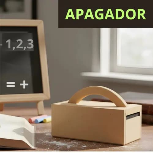 Apagador Lousa Madeira Mdf Cru Com Porta Giz Quadro Negro