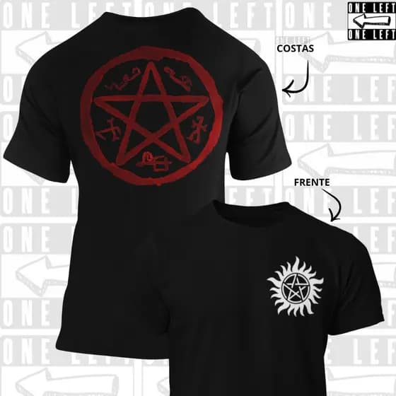Camiseta Unissex Supernatural Série Sobrenatural 100% Algodão Qualidade Top Geek Novidade Lançamento.
