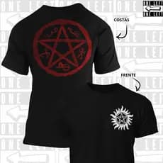 Camiseta Unissex Supernatural Série Sobrenatural 100% Algodão Qualidade Top Geek Novidade Lançamento.
