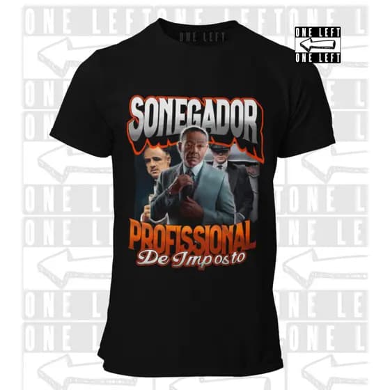 Camiseta Unissex 100% Algodão Camisa Premium Lançamento Novidade Sonegador Profissional de Imposto