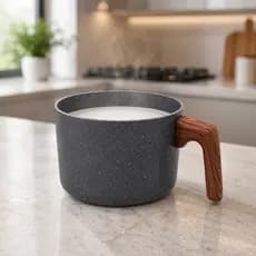 Leiteira Caneca Antiaderente 1,5 Litros Revestimento Cerâmica Caneco Jarra Canecão Fervedor de Leite