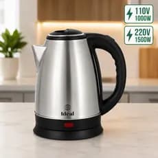Jarra Bule Chaleira Elétrica Inox 1.8 Litros 110V 220V Desligamento Automático Aquecimento Rápido