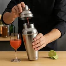 Coqueteleira Inox 500ml Shaker Bartender Profissional Misturador Drinks Coquetel Bar Aço