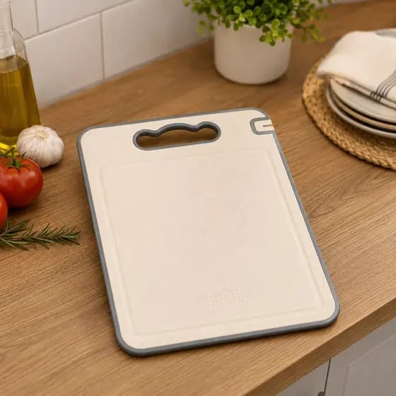Tábua Corte Cozinha Resistente Multifuncional 36cm dupla face grosa Higiênica e Antibacteriana