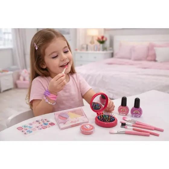 Kit Maquiagem e Cabelo com Pincéis