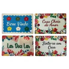 Tapete Capacho de Vinil PVC 38x58cm