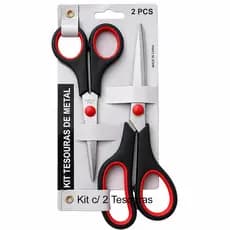 Kit 2 Tesouras de Metal Várias Utilidades