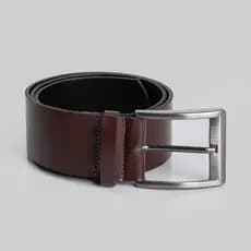 Cinto Masculino Marrom com Fivela Casual e Social Resistente