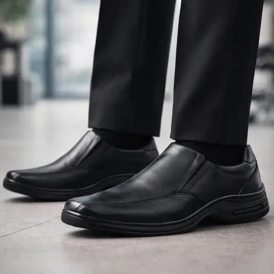 Sapato Social Masculino Couro é Ortopédico é Confortável e Leve Ideal para o dia a dia no trabalho