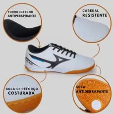 Chuteira Futsal Para Quadra Leve e Confortavel Reforçada com Sola Costurada Vilaze