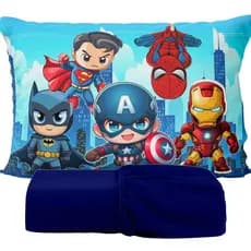 Jogo  de Lençol Solteiro C/ Elástico  Estampas Infantil Premium 2 Peças