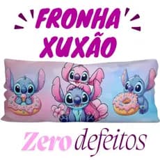 Capa de Travesseiro de Corpo Xuxão  1,30 x 0,40 com Zíper Tecido Estampado