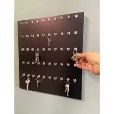 Porta Chaves Mdf E Vinil  Com 50 Ganchos numerados Retangular hotel pousada empresas restaurantes escolas