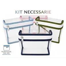 Kit c/5 unidades- Estojo Necessaire -Organizador Multiuso - Ideal p/ Malas, Bolsa, Maletas de maquiagem  Porta objetos