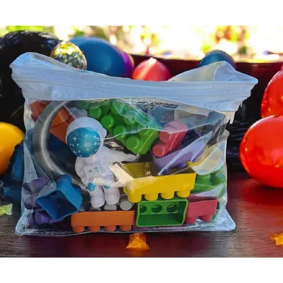 Kit 10 Necessaire Estojo Pvc Transparente Com Zíper 18x15x5