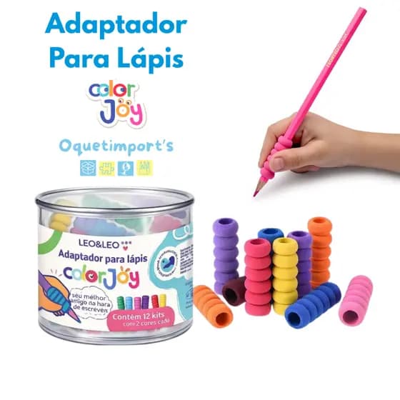 12 Pares de Adaptador Para Lápis HB Crianças Atípicas TED TDAH TOD 24 Unidades Colorjoy