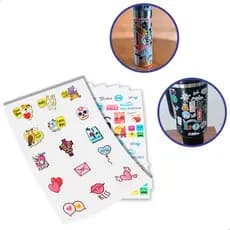 Impressão Dtf Uv 30x57 Tag  Sua Arte Personalizada a Prova de Agua Para Vidro Metal Caneca Aluminio Qualidade Premium