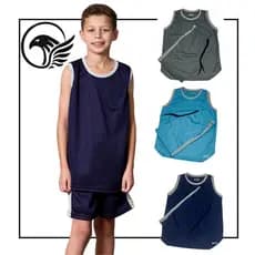 Conjunto Juvenil Masculina Regata e Short Premium Colmeia Resistente