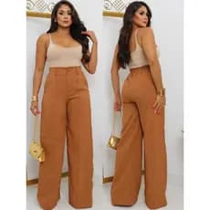 Calça Pantalonna  Alfaiataria Linhão Premium Wide Leg