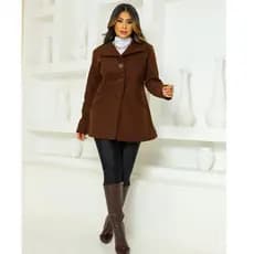 Casaco Sobretudo Feminino Lã Batida Outono E Inverno Elegante Quentinho