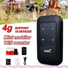 Adaptador MAYSHOWLN 4G-LTE Modem Doméstico Portátil MiFi Hotspot