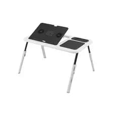 Suporte Notebook Dobrável com Cooler Duplo e Ajuste de Altura – Lehmox Ley-1558