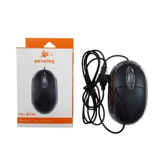 Mouse Com Fio 3 Botões Peining Pei - BT 04