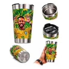 COPO TÉRMICO NEYMAR 360° – 473ML | EDIÇÃO PREMIUM 🇧🇷⚽