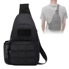 Bolsa transversal mochila pochetes táticas para ombro peitoral tiracolo masculino feminino