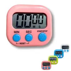 Timer Temporizador Cronometro Digital De Cozinha Mesa Academia Com Imã Geladeira Números Grandes