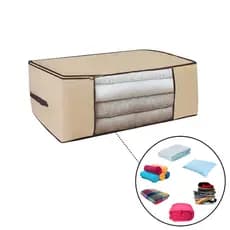 Kit Caixa Organizador Guarda Roupa Multiuso Grande 60x45x30 Em TNT