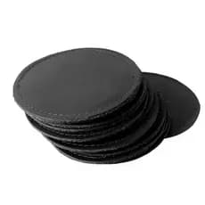 Porta Copos Kit 6 Conjunto de Courino Bolacha Para Copo Chopp Material Premium Costurado Dupla Face