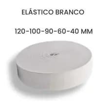 Elástico Chato Branco Todas As Medidas Rolo c\ 25 Metros