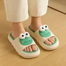Chinelo Pantufa Nuvem Sandália Antiderrapante Inverno Confortável Macio Linho Conforto Premium Sapo