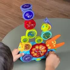 Carrinho Engrenagens Conjunto de Blocos Divertidos 13 em 1 Brinquedo Infantil Quebra Cabeça