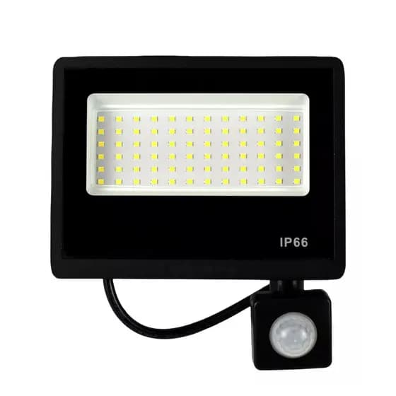 Refletor LED 100W Holofote fachada SMD bivolt Prova Dágua IP66 Branco Frio 6500K