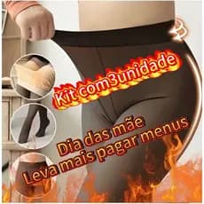 Kit 3 Meias-Calças Térmicas Translúcidas com Forro de Pelúcia – Invisível, Super Quente, Inverno Feminino