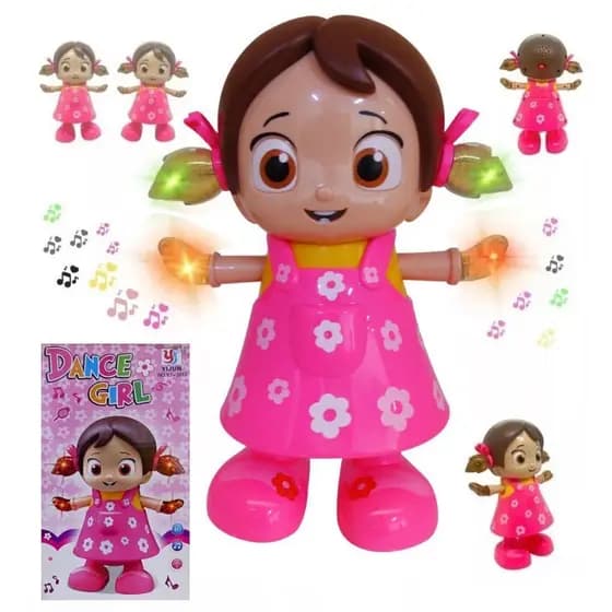 Boneca Dança Dançarina Musical Dance Girl Com Luzes E Som