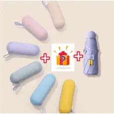 guarda-chuva Cápsula Portátil Ultraleve E Compacta Umbrella Proteção UV Mini COM ESTOUJO com Lembranças aleatórias