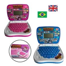 Notebook Educativo Infantil 2 em 1 – Bilíngue (Português 🇧🇷 + Inglês 🇬🇧)