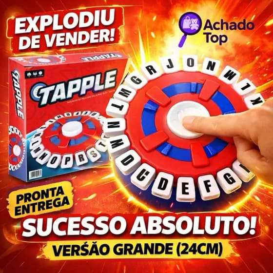 Jogo Tapple Português Grande 24cm | Brinquedo Educativo Família | Explosão de Vendas