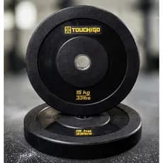 Kit 2 Anilhas de 15KG ( 30Kg total) Bumper Crossfit Touch And Go