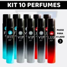 Kit 10 Perfumes VIP FIT ou LUX (Escolha as Fragrâncias Pelo Chat)