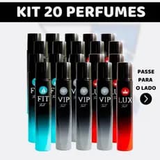 Kit 20 Perfumes VIP FIT ou LUX (Escolha as Fragrâncias Pelo Chat)